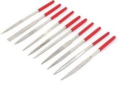 Metal Red Files & Rasps Handle Square Round Oval Triangle Rectangle Diamond Files Set 10 American Pattern Files in 1