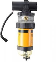 Blevniut145-4501 1454501 Fuel Filter Assembly With 12V Electronic Pump For CAT For JCB Replace Parts