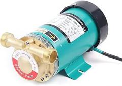 Hot Water Pressure Pump, 120W Automatic Electronic Booster Pump, ¾ Outlet Hot Water Pump with Brass Water Flow Switch, for Home Garden Shower Irrigation Washing Machine