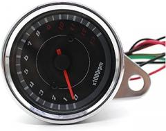 12V Motorcycle Tachometer Gauge Digital Electronic Induction LED Backlight Motorbike Universal Motorcycle Meter Counter Instruments