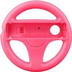 OSTENT Kart Racing Games Steering Wheel for Nintendo Wii Remote Controller Super Mario Game Color Pink