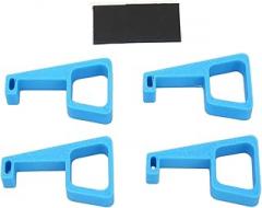 Game Console Horizontal Holder Stand 4pcs Industrial Grade 3D Printed ABS Heightening Bracket Cooling Feet Anti Slip Silicone for Pro (Blue)