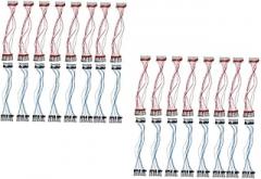 Operitacx 40pcs Copper Alligator Clip Wires for Electronic Circuit Connection Double-Headed Testing for Physics Labs and Crafting
