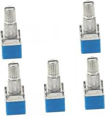 CANIGHT 5pcs Rotary Digital Potentiometer with Metal Shaft Handle for Electronic Devices and Circuits Precise