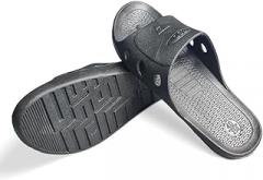 Duoduotong EPA ESD Anti-Static Slippers - SPU Cleanroom Shoes for Electronics, Static-Sensitive Work Areas & Dust-Free Environments (Black,42(260))
