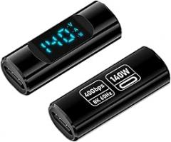 USB C Adapter 140W Fast Charging and Data Transfer USB C Adapter LED Display for Multiple Electronic Devices