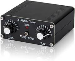 QRP Manual Antenna Tuner Z-Match 3-28MHz for Ham Radio CW, 5W Z-Match Tuner with BNC, Adjust Impedance Matching