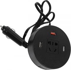 GANAZONO 12V Car Power Inverter Vehicle Charger Adapter with USB Port Compact Design for Road Trips and Emergencies Durable Power Converter for Car Electronics and Entertainment