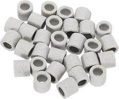 MECCANIXITY Ceramic Tube Insulated Electronic Wire Bundle Protection Heat Insulation Tube 0.27x0.43x0.6