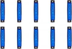 10 Pcs) 12V-24V Led Side Marker Indicator Car Lights Front Rear for Trucks Cab RV Trailer Amber Red White Grrien Blue New 2026 High for Reliable Electronic Component, Precision, Stable Performance