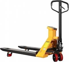 APOLLO Scale Pallet Jack 5500lbs Capacity, Lb/Kg Switchable Electronic Scale Manual Hand Truck, 0.1% Accurate, 45 x 27.7 Forks for Warehouse, Supermarket, Logistics Center