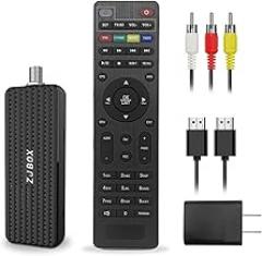Digital Converter Box for TV,1080P ATSC tv Tuner Box with hdmi Output and 3RCA Cables Hidden Behind TV，with Power Adapter，2-in-1 Remote，TV Program Recording&Playback,USB Media Player