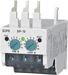 SOPR-SP Electronic Overload Relay Motor Protector Thermal Overload Relay 1Pcs(1-10A,Un 24VAC DC)