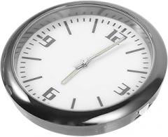 Car Dashboard Mini Clock Electronic Quartz Clock for Vehicles Easy to Install Self-Adhesive Small Timepiece Unique Interior Decoration for Cars and Homes