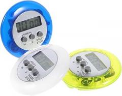3Pcs Digital Kitchen Timer with Display for Cooking Baking Sports Games Office Use Pocket Multi Function Electronic Countdown Stopwatch Timer in White Green Blue