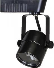 50010 Black MR16 Cylinder Low Voltage Track Lighting Head
