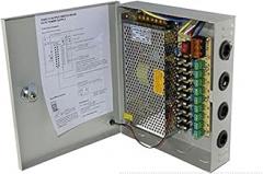 12V DC 9-Channel Distributed Power Supply Box 120W 10A Individual Fuse for CCTV Security Camera LED Strip Light and More