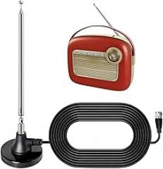 A73E-High Gains FiM Telescopic Angtens DAB FiM Angtens Indoor FiM Raydi0 Angtens with 3 Adaptier for Household FiM Raydi0 New 2026 High for Reliable Electronic Component