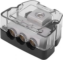 Brrnoo Power Distribution Block, Distribution Block with 0 Gauge in 4 Gauge Out for