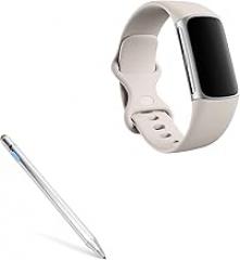 BoxWave Stylus Pen Compatible with Fitbit Charge 6 - AccuPoint Active Stylus, Electronic Stylus with Ultra Fine Tip - Metallic Silver