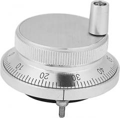 Handwheel CNC, 5V 60mm Diameter 4 Terminal Manual Generator CNC Electronic Handwheel with Handle(60mm 4Pin 5V 100PPR)