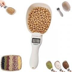 Electronic Measuring Spoon, Digital Food Measuring Scoop Scale - Electronic Kitchen Measure Scale for Cooking Baking, Adjustable Digital Measure Cup for Cooks, Bakers & Pet Food (1pcs)