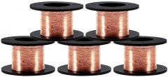 Keenso 0.1mm Copper Wire, 15m, 5 Rolls, Enameled Winding Wire, Magnet Wire, for Electronic Device Repair, Small Th4q2iur6g