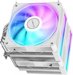 AGHP Strengthened ARGB CPU Refrigerator Double Tower Plan 6 Bronze Heat Conduits Admirers for AM4 AM5 LGA1700 Twelve Hundred 1151 Platforms AGHP Technology CPU Air Refrigerator