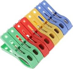 Cabilock 40pcs Large Windproof Towel Clips Sturdy Clothes Fixing Clips for Beach and Bathroom Use for Outdoor Drying and Securing Towels