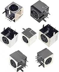 10pcs Circular Receptacle C0innector Mini Din 3 4 5 6 7 8 9 10 Pin Female Din Sockets MD-SM Shield Right Angle Through Holes PCB New 2026 High for Reliable Electronic Component