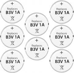 B3V 1A Replacement Battery High Capacity Compatible with High Tech Electronic Collars of MS-4 and MS-5 Pack of 8