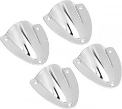 Marine Wire Cable Vent Cover, 4Pcs Stainless Steel Electronic Wire Ventilation Covers and Water Tank Vent Hose Shell for Yachts, Speedboats, Sailboats, RVs