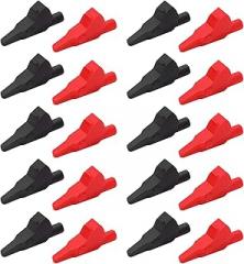 J.60032 10Set Banana Test Clips, Fully Enclosed Electrical Clips with 4mm Jack, SteelPA Material, 300V/15A, for Electronic Instruments and Hardware