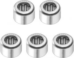 Othmro 5Pcs HK081410 Needle Roller Bearing, Two Way Bearing, 0.31in Bore 0.55in OD 0.39in Width Deep Groove Ball Bearing, Bearing Steel Ball Bearings for Industrial Robots Electronic Parts Machinery