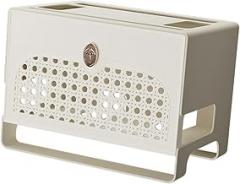 Sleek Cord Management Solution for Home And Office Electronics, White