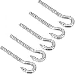 5PCS Screw Hook, 5Pcs Stainless Steel High Hardness Circular Hook for Electronic Products Mechanical Equipment Furniture (M8)