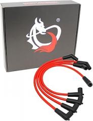 AIP Electronics Dragon FIRE Performance Street Series Direct Fit 10mm Low Ohm Spark Plug Wire Set Compatible with 2004-2011 Mazda RX-8 1.3L with IGN1A Coils Conversion OEM Fit PWJ294