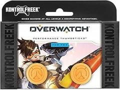 KontrolFreek Overwatch for PlayStation 4 (PS4) and PlayStation 5 (PS5) | Performance Thumbsticks | 1 High-Rise Convex, 1 Mid-Rise Convex | Orange