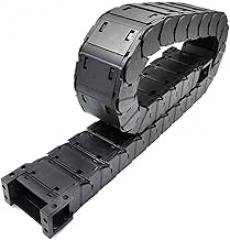 1 Meter D20 Series Low Noise Transmission Drag Chain Wire Carrier Cable Towline Closed Type Open On Both Sides(R55,D20X25 mm)