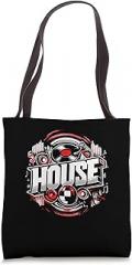 I Love House Music Dance Techno Music I Love House Music EDM Rave Electronic Music Tote Bag