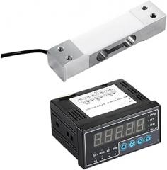 Indicator Display+Single Point Load Cell, Cantilever Shear Beam Loading Electronic Force Weight Pressure 6/10/20/40/80kg(10kg)