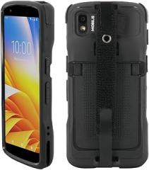 Mobilis Rugged Case for Zebra TC22 TC27 Mobile Computer with Handstrap, Reinforced Protective Cover, Military Grade Shockproof, Compatible with Charging Accessories, Recycled Materials, Black