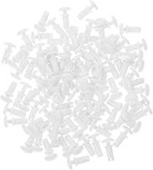 GLEAVI 100pcs Plastic Fasteners Clips White Nylon Bumper Clips for Auto Replacement Insulation for Electrical Devices Effortless Setup for Home Office Use