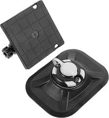 1set Outdoor Wear-Resistant Fish Support Bracket with Base for Fish Finders Impact-Resistant Mounting for Kayaks and Electronics Black