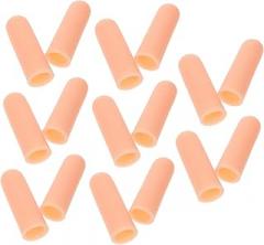 8pairs Silicone Finger Protectors Reusable Wear Sleeves for Hand for Crafts Electronics and Everyday Use Skin Tone