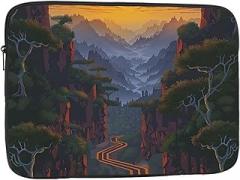 Shining Overlook Printed Laptop Bag for Men Women Shockproof Laptop Bag for Travel Office School, black, 12 inch