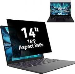 Laptop Privacy Screen 14 Inch, Laptop Screen Privacy Shield 16:9 Aspect Ratio Anti-Glare Blue Light Computer Monitor Protector,Removable 14in Filter for Lenovo HP Dell Acer Asus Thinkpad Envy Xps
