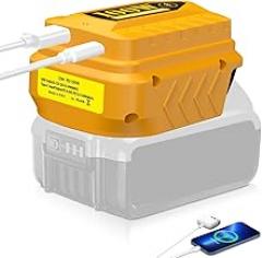 PD100W USB Battery Adapter for Dewalt 20V/60V, with USB Port &Type-C Port for Electronic Device(Tool Only)