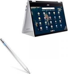 BoxWave Stylus Pen Compatible with Acer Chromebook Spin 314 (CP314-1HN) - AccuPoint Active Stylus, Electronic Stylus with Ultra Fine Tip - Metallic Silver