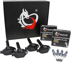 AIP Electronics Dragon FIRE Performance Power Pack Ignition Coils & Iridium Spark Plugs Compatible with 2013-2016 Subaru Forester, Impreza, Legacy, Outback, XV Crosstrek 2.0L 2.5L H4 OEM Fit Kit-1606